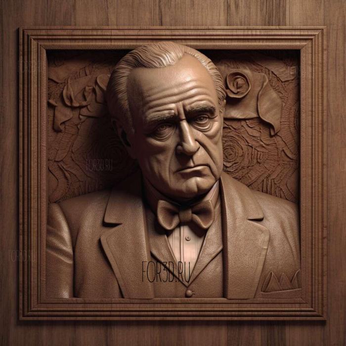 Vito Corleone 3 stl model for CNC